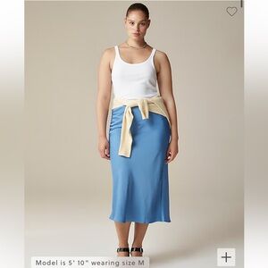 J CREW light blue midi skirt size XS - NEW with tags
